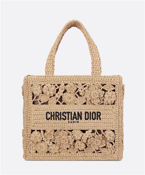christian dior raffia bag